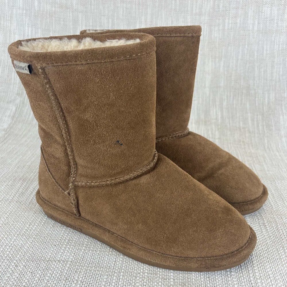 Bearpaw Youth Girls Winter Brown Boots Size 4